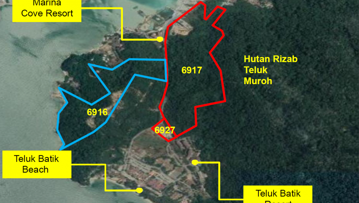 Teluk Balik Aerial Map View