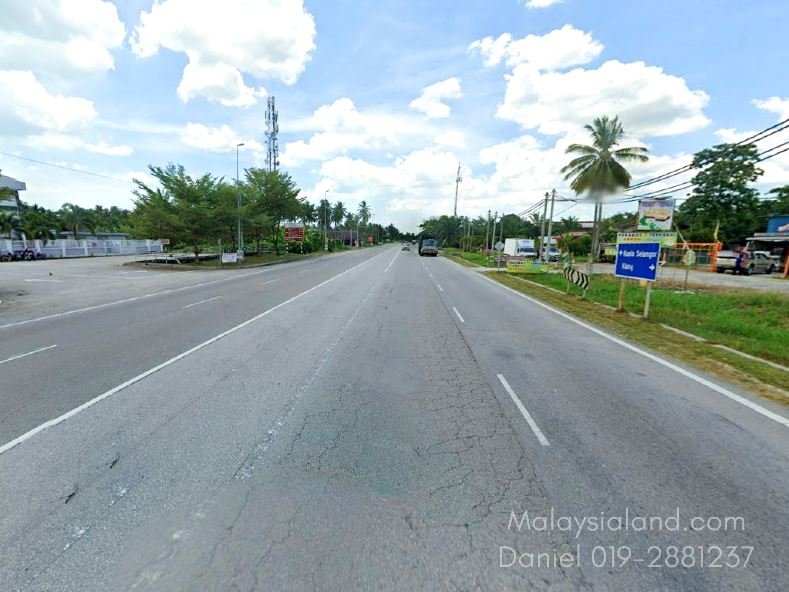 Kapar, Kuala Selangor – 1 acre Leasehold Main Road Frontage Land